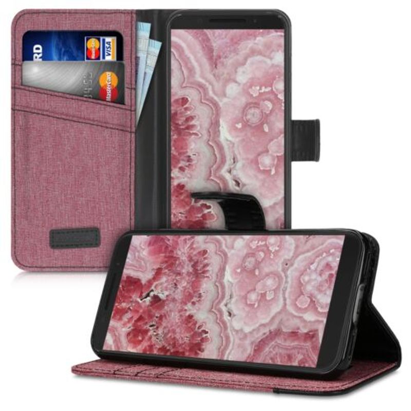 Laptop, Telefoane si Tablete - Telefoane mobile si accesorii - Accesorii Telefoane - Huse telefoane - Husa pentru Alcatel 1S (2019), Textil, Roz, 48090.10 - Infinity.ro