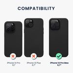 Laptop, Telefoane si Tablete - Telefoane mobile si accesorii - Accesorii Telefoane - Huse telefoane - Husa Kwmobile pentru Apple iPhone 14 Pro Max, Silicon, Negru, 59074.01 - Infinity.ro