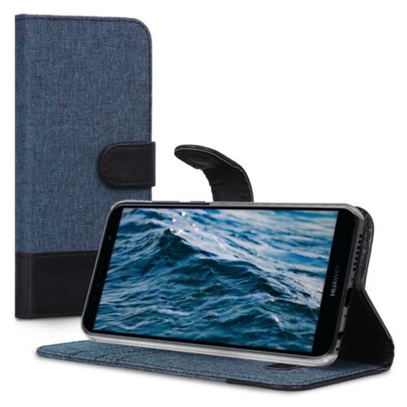 Laptop, Telefoane si Tablete - Telefoane mobile si accesorii - Accesorii Telefoane - Huse telefoane - Husa pentru Huawei Y6 (2018), Textil, Albastru, 44880.03 - Infinity.ro