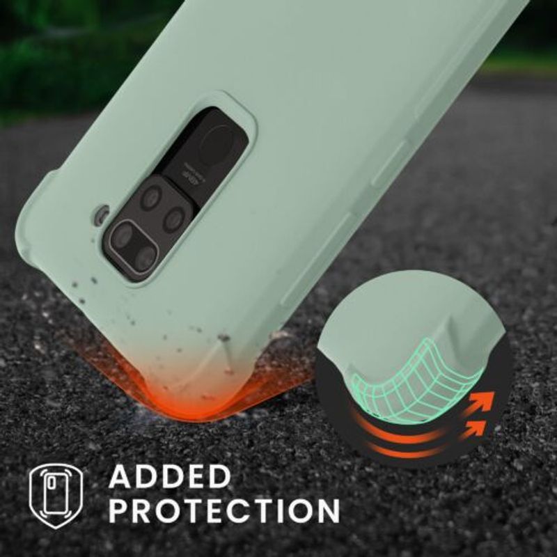 Laptop, Telefoane si Tablete - Telefoane mobile si accesorii - Accesorii Telefoane - Huse telefoane - Husa Kwmobile pentru Xiaomi Redmi Note 9, Silicon, Verde, 53147.172 - Infinity.ro