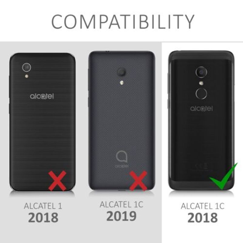 Laptop, Telefoane si Tablete - Telefoane mobile si accesorii - Accesorii Telefoane - Huse telefoane - Husa pentru Alcatel 1C, Piele ecologica, Negru, 44642.01 - Infinity.ro