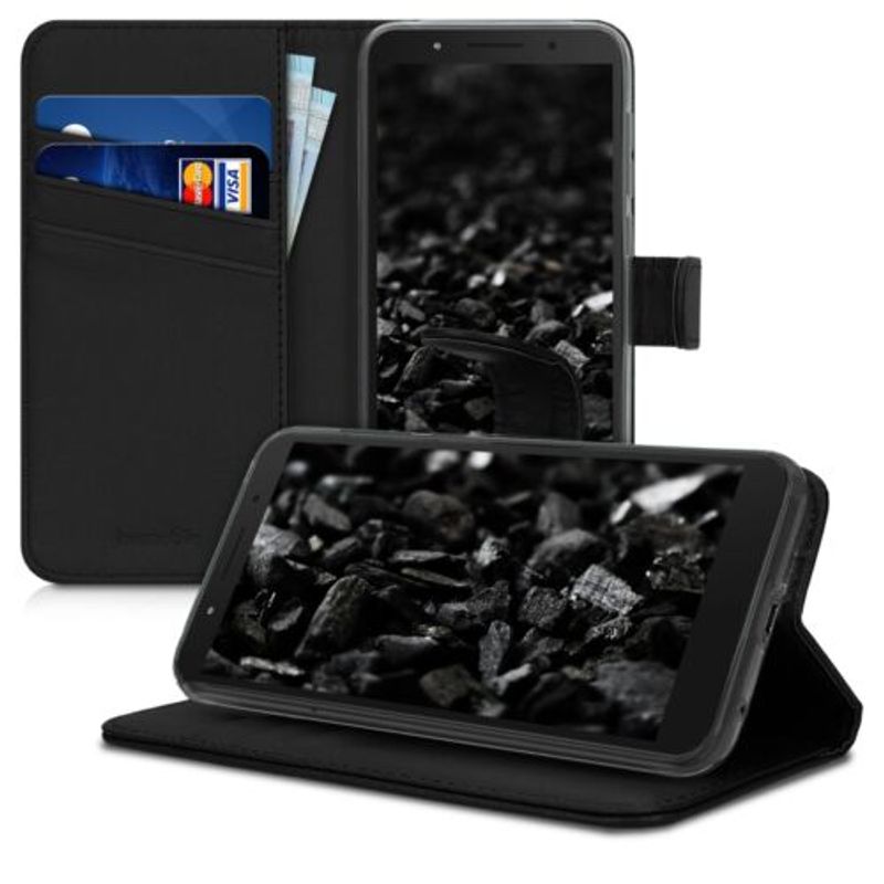 Laptop, Telefoane si Tablete - Telefoane mobile si accesorii - Accesorii Telefoane - Huse telefoane - Husa pentru Alcatel 1C, Piele ecologica, Negru, 44642.01 - Infinity.ro