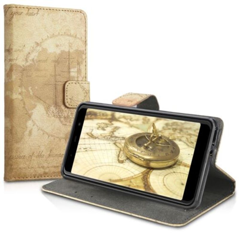 Laptop, Telefoane si Tablete - Telefoane mobile si accesorii - Accesorii Telefoane - Huse telefoane - Husa pentru Wiko Lenny 5, Piele ecologica, Maro, 46462.01 - Infinity.ro