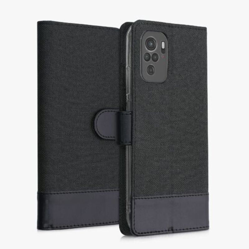 Laptop, Telefoane si Tablete - Telefoane mobile si accesorii - Accesorii Telefoane - Huse telefoane - Husa pentru Xiaomi Redmi Note 10/Redmi Note 10S, Textil, Negru, 56898.73, Kwmobile - Infinity.ro