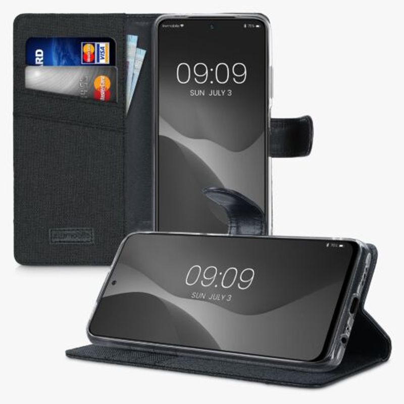 Laptop, Telefoane si Tablete - Telefoane mobile si accesorii - Accesorii Telefoane - Huse telefoane - Husa pentru Xiaomi Redmi Note 10/Redmi Note 10S, Textil, Negru, 56898.73, Kwmobile - Infinity.ro