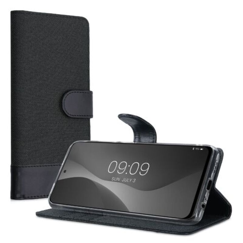 Laptop, Telefoane si Tablete - Telefoane mobile si accesorii - Accesorii Telefoane - Huse telefoane - Husa pentru Xiaomi Redmi Note 10/Redmi Note 10S, Textil, Negru, 56898.73, Kwmobile - Infinity.ro