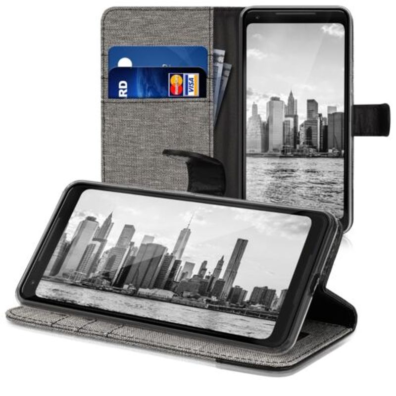 Laptop, Telefoane si Tablete - Telefoane mobile si accesorii - Accesorii Telefoane - Huse telefoane - Husa pentru Google Pixel 2 XL, Textil, Gri, 43355.22 - Infinity.ro
