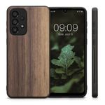 Laptop, Telefoane si Tablete - Telefoane mobile si accesorii - Accesorii Telefoane - Huse telefoane - Husa Kwmobile pentru Samsung Galaxy A33 5G, Lemn, Maro, 57996.18 - Infinity.ro