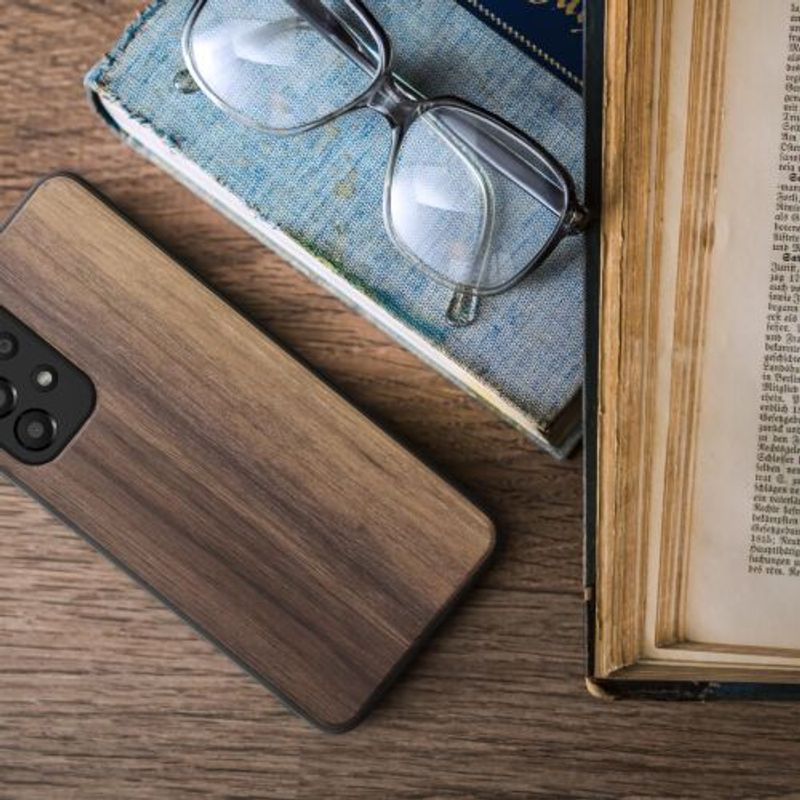 Laptop, Telefoane si Tablete - Telefoane mobile si accesorii - Accesorii Telefoane - Huse telefoane - Husa Kwmobile pentru Samsung Galaxy A33 5G, Lemn, Maro, 57996.18 - Infinity.ro