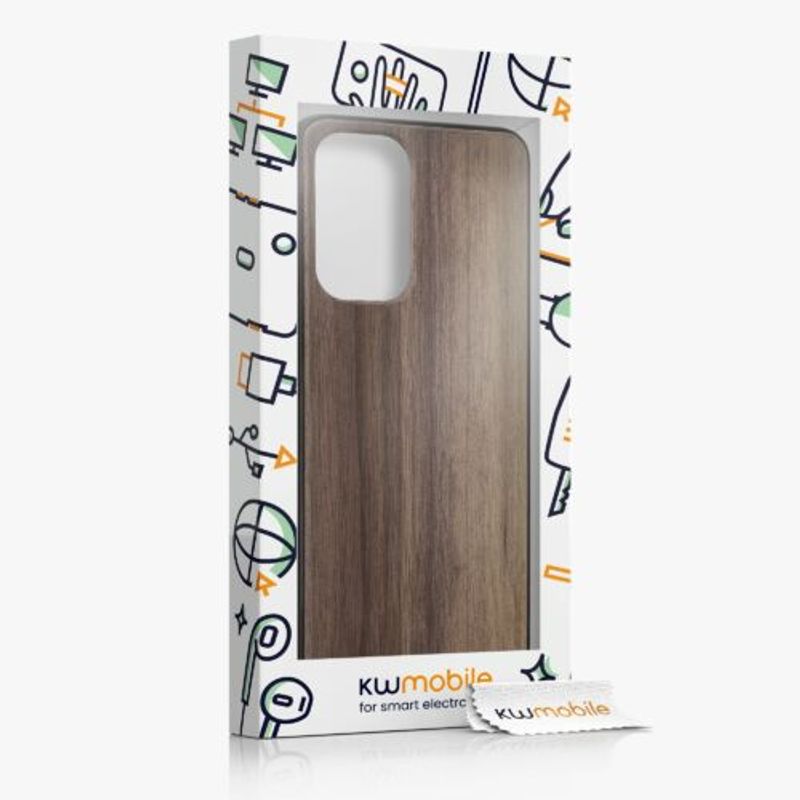 Laptop, Telefoane si Tablete - Telefoane mobile si accesorii - Accesorii Telefoane - Huse telefoane - Husa Kwmobile pentru Samsung Galaxy A33 5G, Lemn, Maro, 57996.18 - Infinity.ro