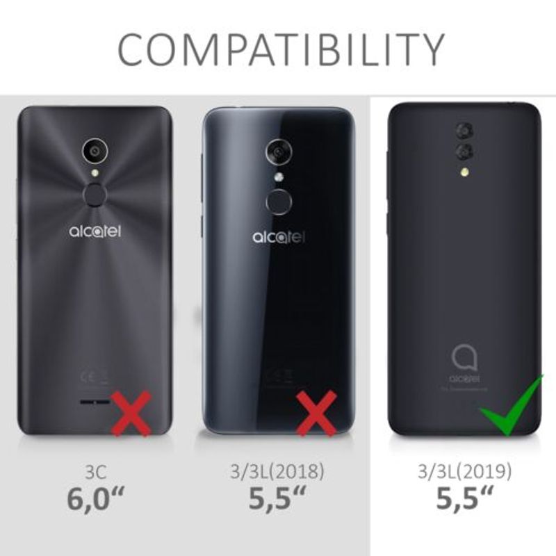 Laptop, Telefoane si Tablete - Telefoane mobile si accesorii - Accesorii Telefoane - Huse telefoane - Husa pentru Alcatel 3 (2019)/3L (2019), Textil, Gri, 48095.22 - Infinity.ro