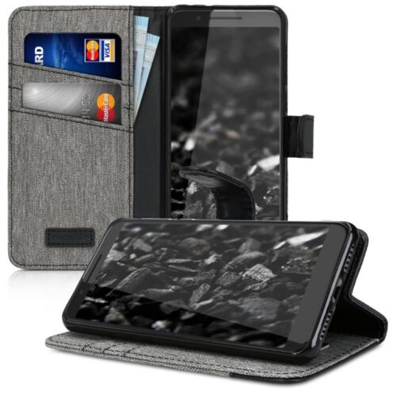 Laptop, Telefoane si Tablete - Telefoane mobile si accesorii - Accesorii Telefoane - Huse telefoane - Husa pentru Alcatel 3 (2019)/3L (2019), Textil, Gri, 48095.22 - Infinity.ro
