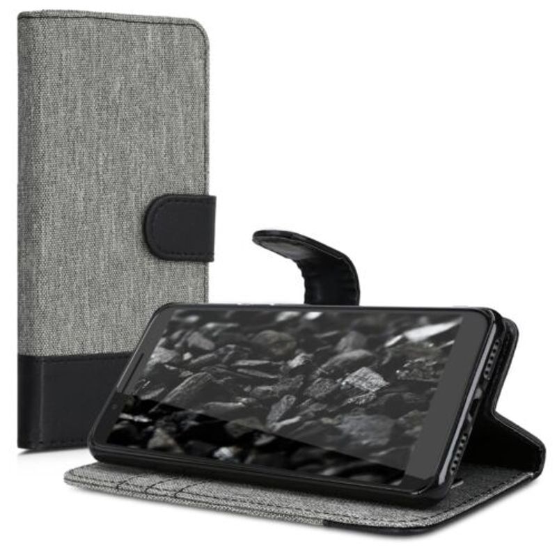 Laptop, Telefoane si Tablete - Telefoane mobile si accesorii - Accesorii Telefoane - Huse telefoane - Husa pentru Alcatel 3 (2019)/3L (2019), Textil, Gri, 48095.22 - Infinity.ro