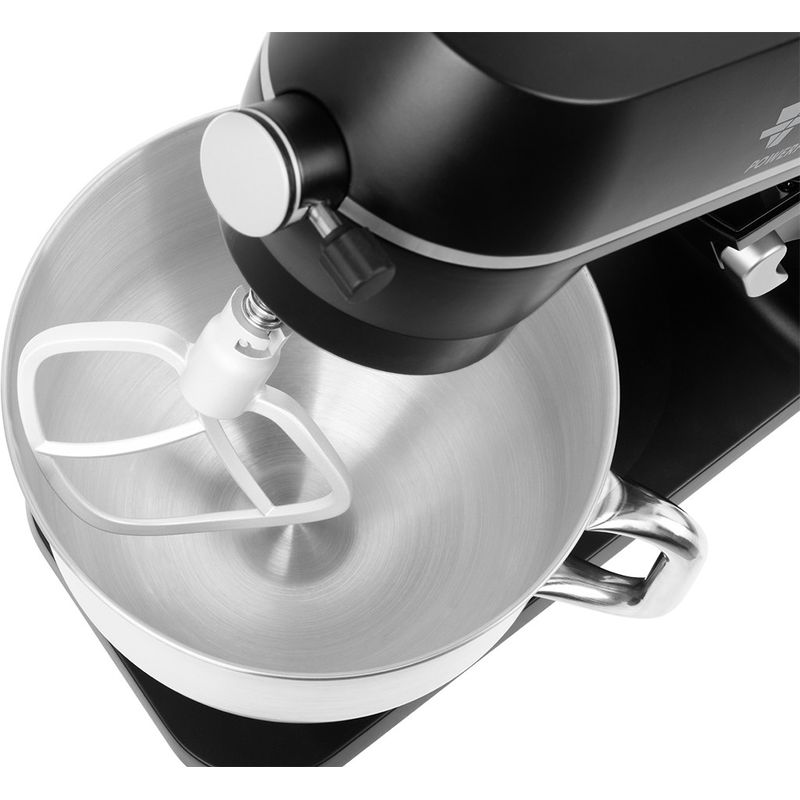 Electronice si Electrocasnice - Electrocasnice bucatarie - Mixere, tocatoare & roboti de bucatarie - Roboti de bucatarie - Robot de bucatarie ECG FORZA 6600 Metallo Nero, 1800 W, 6,5 litri, afisaj LED, sistem de amestecare planetar - Infinity.ro