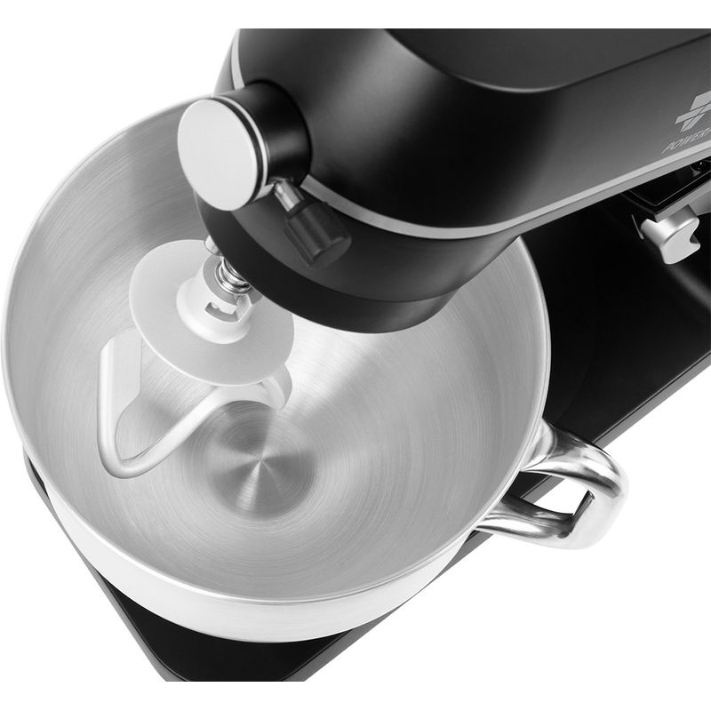 Electronice si Electrocasnice - Electrocasnice bucatarie - Mixere, tocatoare & roboti de bucatarie - Roboti de bucatarie - Robot de bucatarie ECG FORZA 6600 Metallo Nero, 1800 W, 6,5 litri, afisaj LED, sistem de amestecare planetar - Infinity.ro