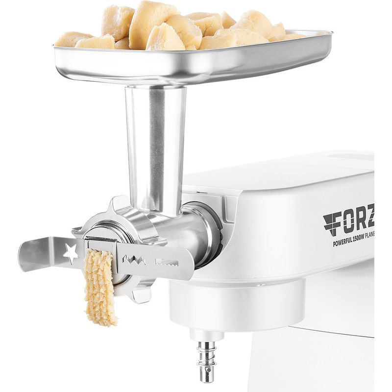 Electronice si Electrocasnice - Electrocasnice bucatarie - Mixere, tocatoare & roboti de bucatarie - Roboti de bucatarie - Robot de bucatarie ECG FORZA 5500 Giorno Bianco, 1500 W, 6,5 litri, panou de control tactil, sistem de amestecare planetar - Infinity.ro