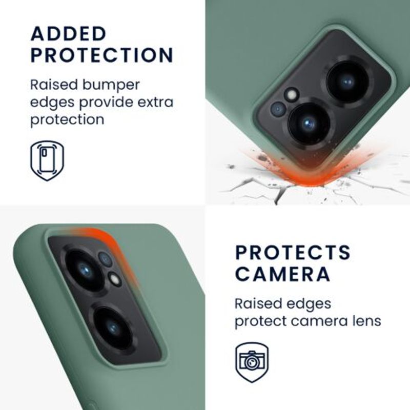 Laptop, Telefoane si Tablete - Telefoane mobile si accesorii - Accesorii Telefoane - Huse telefoane - Husa Kwmobile pentru OnePlus Nord CE 2 5G, Silicon, Verde, 58116.166 - Infinity.ro