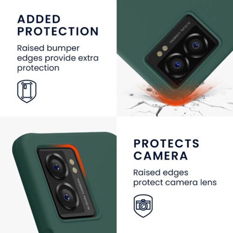 Laptop, Telefoane si Tablete - Telefoane mobile si accesorii - Accesorii Telefoane - Huse telefoane - Husa kwmobile pentru OnePlus Nord N300, Silicon, Verde, 60424.166 - Infinity.ro