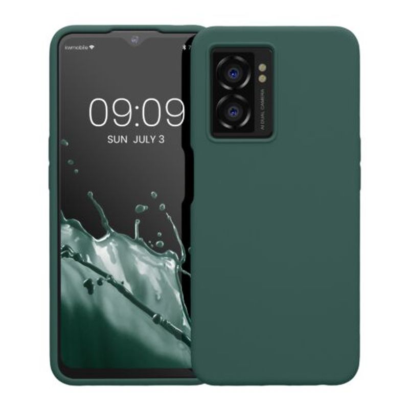 Laptop, Telefoane si Tablete - Telefoane mobile si accesorii - Accesorii Telefoane - Huse telefoane - Husa kwmobile pentru OnePlus Nord N300, Silicon, Verde, 60424.166 - Infinity.ro