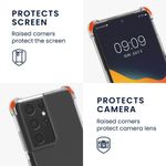 Laptop, Telefoane si Tablete - Telefoane mobile si accesorii - Accesorii Telefoane - Huse telefoane - Husa Kwmobile pentru Samsung Galaxy S21 Ultra, Silicon, Transparent, 57725.03 - Infinity.ro