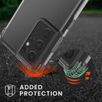 Laptop, Telefoane si Tablete - Telefoane mobile si accesorii - Accesorii Telefoane - Huse telefoane - Husa Kwmobile pentru Samsung Galaxy S21 Ultra, Silicon, Transparent, 57725.03 - Infinity.ro