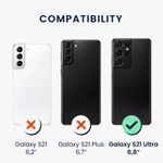 Laptop, Telefoane si Tablete - Telefoane mobile si accesorii - Accesorii Telefoane - Huse telefoane - Husa Kwmobile pentru Samsung Galaxy S21 Ultra, Silicon, Transparent, 57725.03 - Infinity.ro