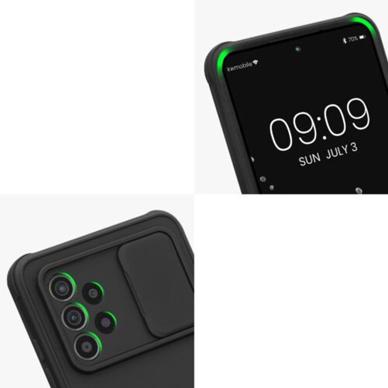 Laptop, Telefoane si Tablete - Telefoane mobile si accesorii - Accesorii Telefoane - Huse telefoane - Husa Kwmobile pentru Samsung Galaxy A52/Galaxy A52 5G/Galaxy A52s 5G, Silicon, Negru, 58682.01 - Infinity.ro