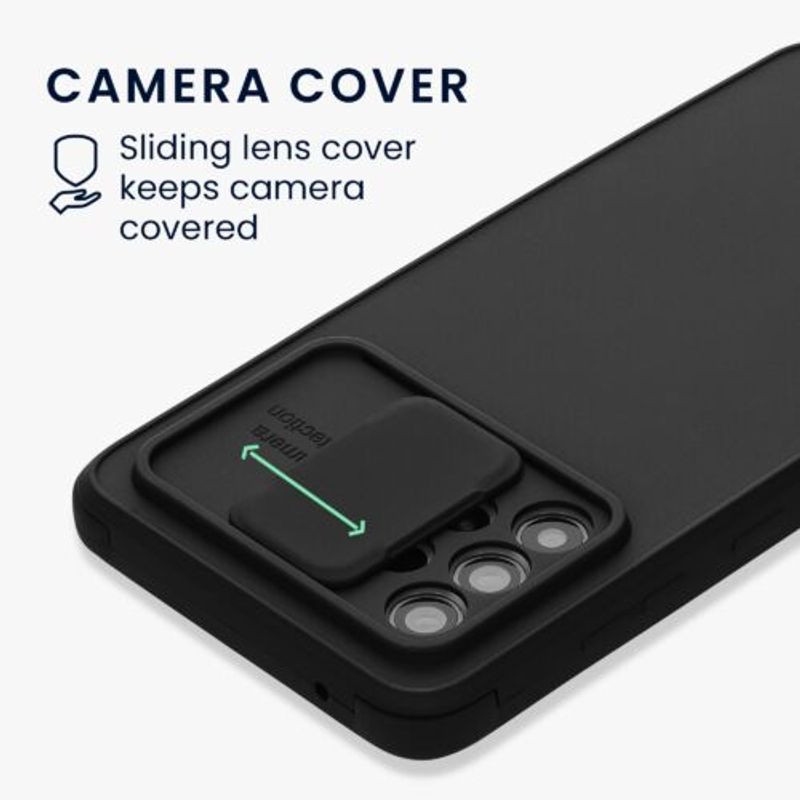 Laptop, Telefoane si Tablete - Telefoane mobile si accesorii - Accesorii Telefoane - Huse telefoane - Husa Kwmobile pentru Samsung Galaxy A52/Galaxy A52 5G/Galaxy A52s 5G, Silicon, Negru, 58682.01 - Infinity.ro