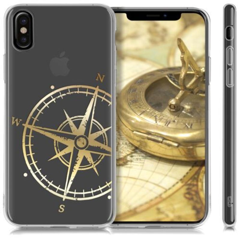 Laptop, Telefoane si Tablete - Telefoane mobile si accesorii - Accesorii Telefoane - Huse telefoane - Husa pentru Apple iPhone X/iPhone XS, Silicon, Gold, 42505.14 - Infinity.ro