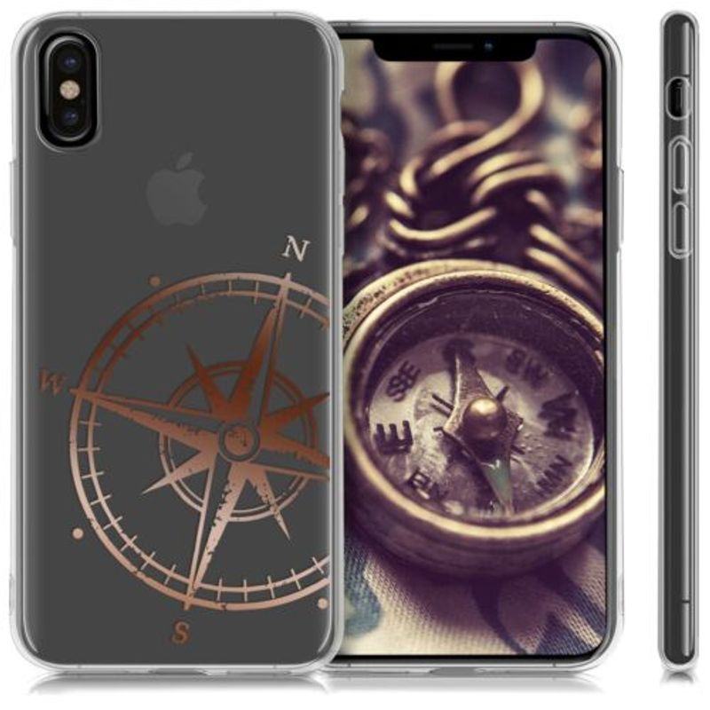 Laptop, Telefoane si Tablete - Telefoane mobile si accesorii - Accesorii Telefoane - Huse telefoane - Husa pentru Apple iPhone X/iPhone XS, Silicon, Rose Gold, 42505.11 - Infinity.ro