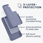 Laptop, Telefoane si Tablete - Telefoane mobile si accesorii - Accesorii Telefoane - Huse telefoane - Husa pentru Samsung Galaxy S22, Silicon, Albastru, 56756.168, Kwmobile - Infinity.ro