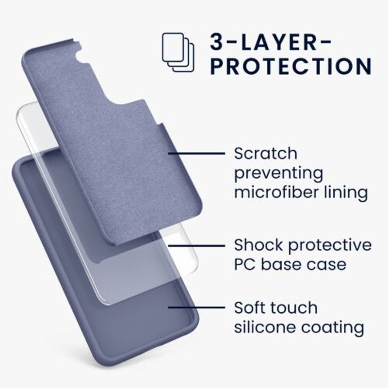 Laptop, Telefoane si Tablete - Telefoane mobile si accesorii - Accesorii Telefoane - Huse telefoane - Husa pentru Samsung Galaxy S22, Silicon, Albastru, 56756.168, Kwmobile - Infinity.ro