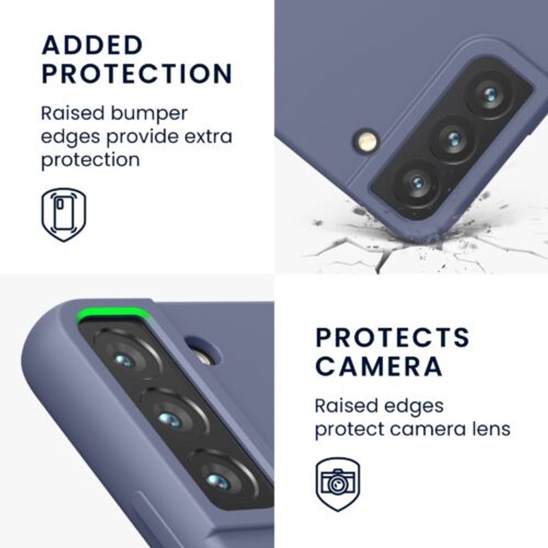 Laptop, Telefoane si Tablete - Telefoane mobile si accesorii - Accesorii Telefoane - Huse telefoane - Husa pentru Samsung Galaxy S22, Silicon, Albastru, 56756.168, Kwmobile - Infinity.ro