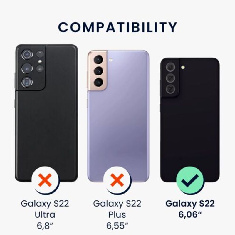Laptop, Telefoane si Tablete - Telefoane mobile si accesorii - Accesorii Telefoane - Huse telefoane - Husa pentru Samsung Galaxy S22, Silicon, Albastru, 56756.168, Kwmobile - Infinity.ro