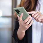 Laptop, Telefoane si Tablete - Telefoane mobile si accesorii - Accesorii Telefoane - Huse telefoane - Husa Kwmobile pentru Samsung Galaxy S22 Ultra, Silicon, Verde, 56765.172 - Infinity.ro