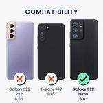 Laptop, Telefoane si Tablete - Telefoane mobile si accesorii - Accesorii Telefoane - Huse telefoane - Husa Kwmobile pentru Samsung Galaxy S22 Ultra, Silicon, Verde, 56765.172 - Infinity.ro