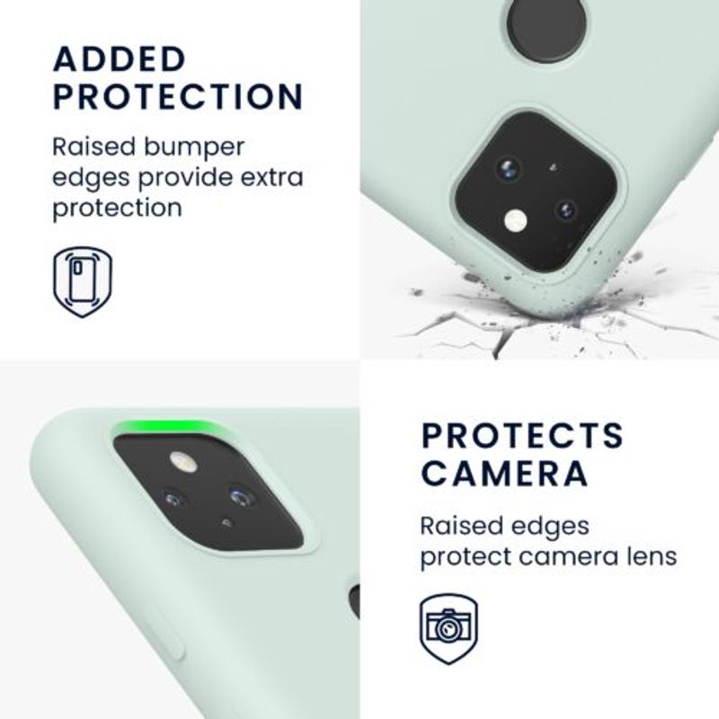 Laptop, Telefoane si Tablete - Telefoane mobile si accesorii - Accesorii Telefoane - Huse telefoane - Husa pentru Google Pixel 5a, Silicon, Verde, 55207.200, Kwmobile - Infinity.ro