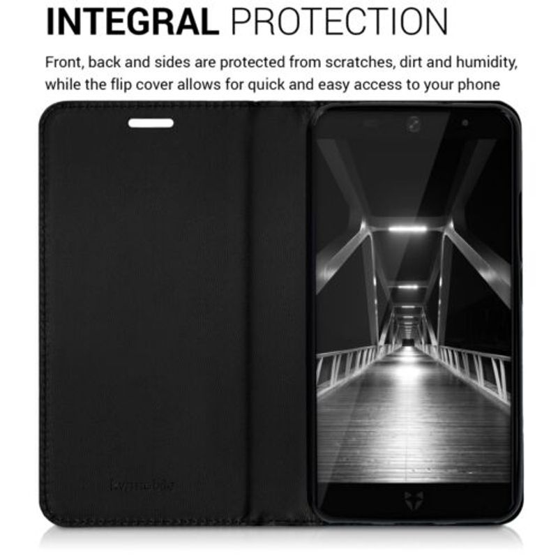 Laptop, Telefoane si Tablete - Telefoane mobile si accesorii - Accesorii Telefoane - Huse telefoane - Husa pentru Wileyfox Swift 2, Piele ecologica, Negru, 41643.01 - Infinity.ro