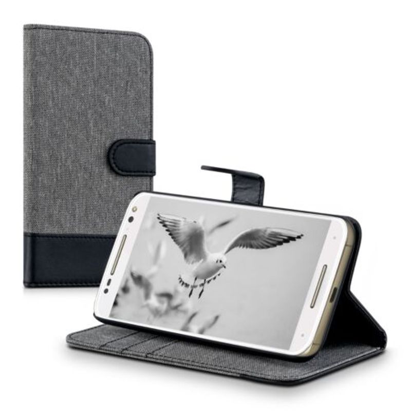 Laptop, Telefoane si Tablete - Telefoane mobile si accesorii - Accesorii Telefoane - Huse telefoane - Husa pentru Motorola Moto X Style, Textil, Gri, 38313.22 - Infinity.ro