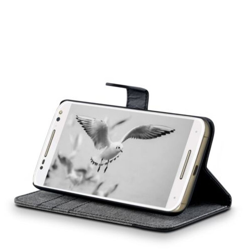 Laptop, Telefoane si Tablete - Telefoane mobile si accesorii - Accesorii Telefoane - Huse telefoane - Husa pentru Motorola Moto X Style, Textil, Gri, 38313.22 - Infinity.ro