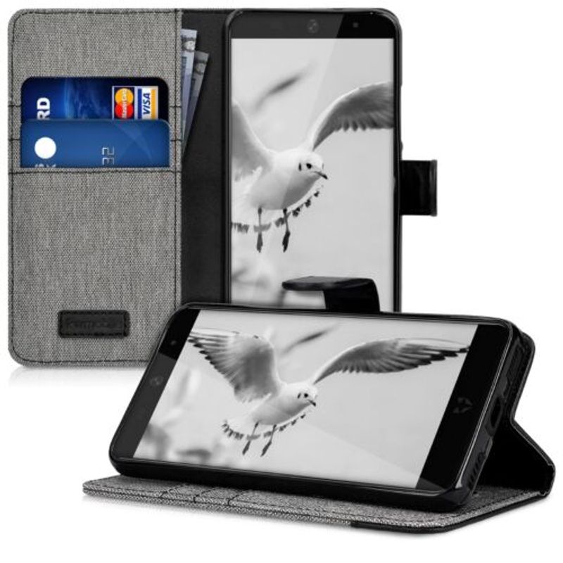 Laptop, Telefoane si Tablete - Telefoane mobile si accesorii - Accesorii Telefoane - Huse telefoane - Husa pentru Wileyfox Swift 2, Textil, Gri, 41644.01 - Infinity.ro