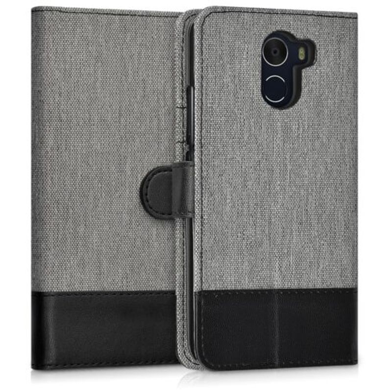 Laptop, Telefoane si Tablete - Telefoane mobile si accesorii - Accesorii Telefoane - Huse telefoane - Husa pentru Wileyfox Swift 2, Textil, Gri, 41644.01 - Infinity.ro