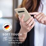 Laptop, Telefoane si Tablete - Telefoane mobile si accesorii - Accesorii Telefoane - Huse telefoane - Husa kwmobile pentru Samsung Galaxy S10 Plus, Silicon, Crem, 49028.125 - Infinity.ro