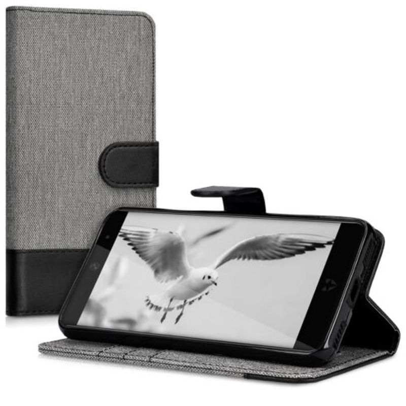 Laptop, Telefoane si Tablete - Telefoane mobile si accesorii - Accesorii Telefoane - Huse telefoane - Husa pentru Wileyfox Swift 2, Textil, Gri, 41644.01 - Infinity.ro