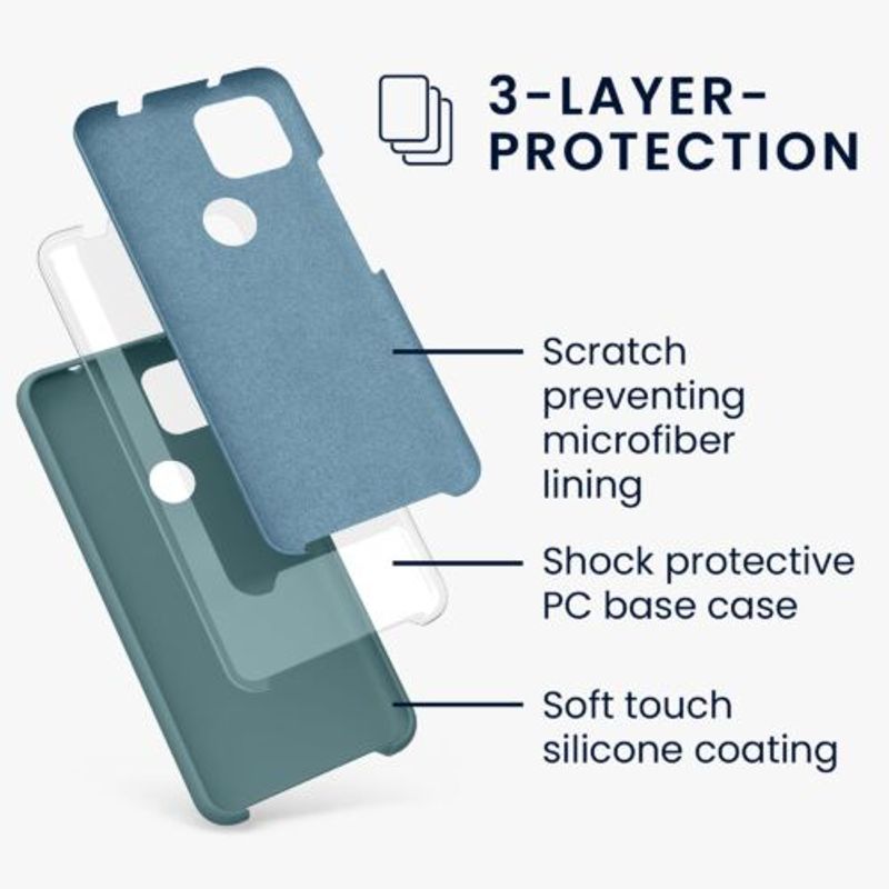 Laptop, Telefoane si Tablete - Telefoane mobile si accesorii - Accesorii Telefoane - Huse telefoane - Husa pentru Google Pixel 5a, Silicon, Verde, 55207.207, Kwmobile - Infinity.ro