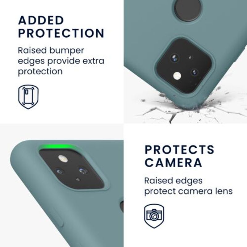 Laptop, Telefoane si Tablete - Telefoane mobile si accesorii - Accesorii Telefoane - Huse telefoane - Husa pentru Google Pixel 5a, Silicon, Verde, 55207.207, Kwmobile - Infinity.ro