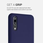 Laptop, Telefoane si Tablete - Telefoane mobile si accesorii - Accesorii Telefoane - Huse telefoane - Husa pentru Huawei P20, Silicon, Albastru, 45689.182, Kwmobile - Infinity.ro