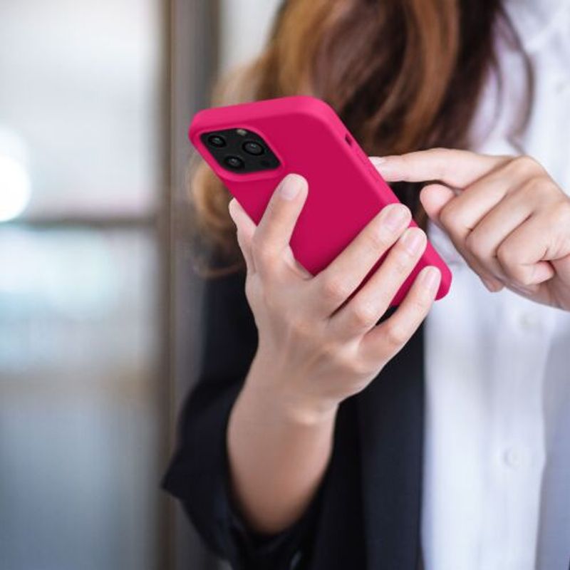 Laptop, Telefoane si Tablete - Telefoane mobile si accesorii - Accesorii Telefoane - Huse telefoane - Husa pentru iPhone 13 Pro Max, Silicon, Roz, 55881.77 - Infinity.ro