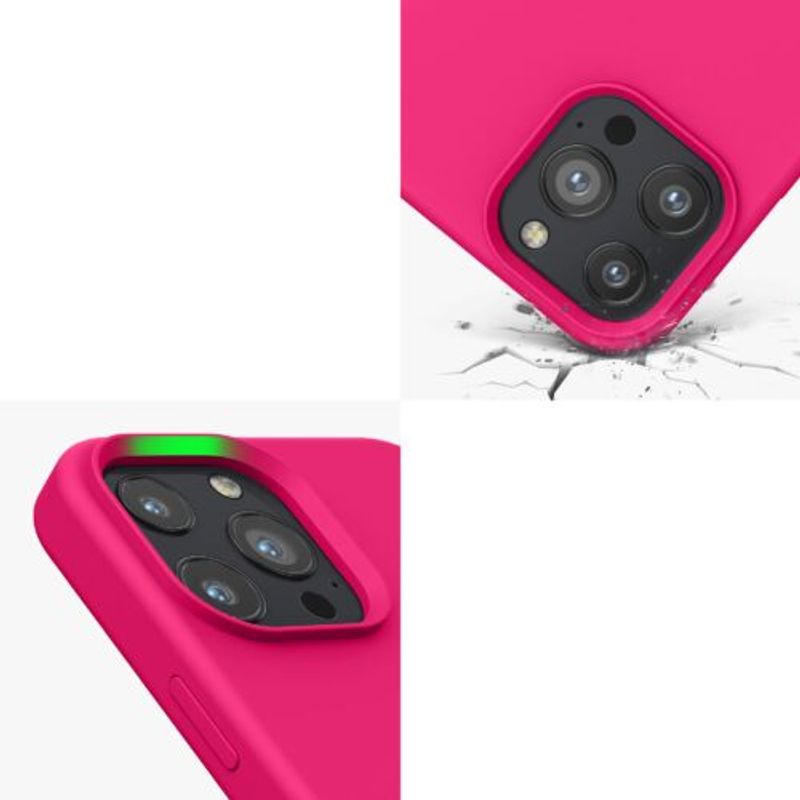 Laptop, Telefoane si Tablete - Telefoane mobile si accesorii - Accesorii Telefoane - Huse telefoane - Husa pentru iPhone 13 Pro Max, Silicon, Roz, 55881.77 - Infinity.ro