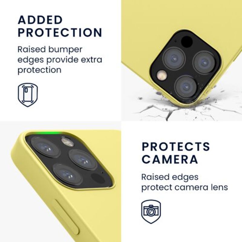 Laptop, Telefoane si Tablete - Telefoane mobile si accesorii - Accesorii Telefoane - Huse telefoane - Husa pentru Apple iPhone 12/iPhone 12 Pro, Silicon, Galben, 52641.49 - Infinity.ro